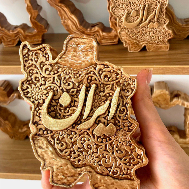 دکوری مدل نقشه ایران و گلجای ایران