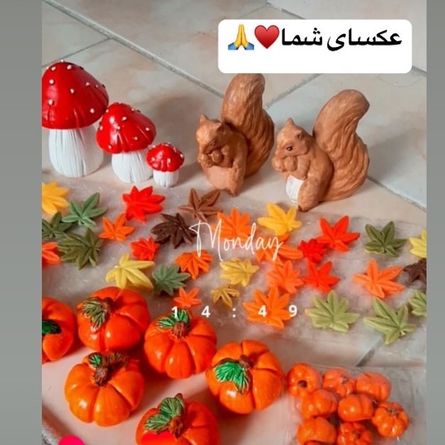 دکوری مدل قارچ بسته سه تایی 4-6-8 سانتی