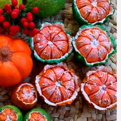 دکوری میوه نارنگی سنگی یک عدد
